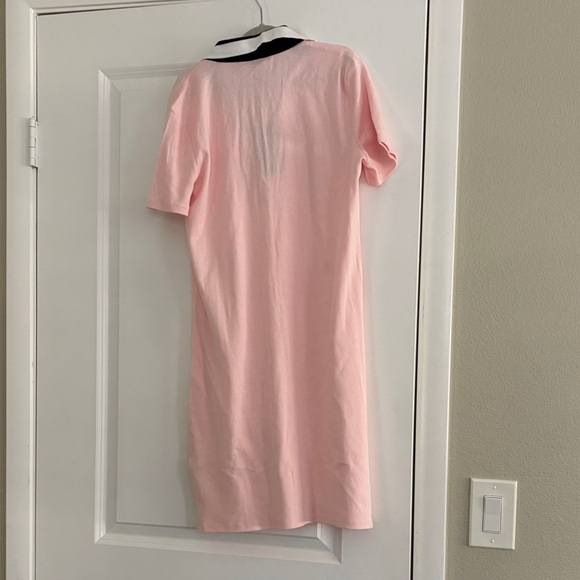 Tommy Hilfiger Light Pink Polo Dress with Contrast Collar - Picture 2 of 3
